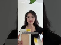 Đồng và thép không gỉ kim loại lưới thủy tinh mạ để tùy chỉnh màu sắc