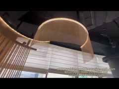 Xem màn hình rèm lưới kim loại kiến ​​trúc cho bản demo nhà hàng Doorway