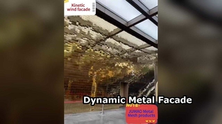 Kinetic Wind Facade Tấm lưới kiến ​​trúc bằng kim loại Tấm tường thương mại