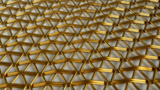 Hiển thị vật lý của lưới thép uốn kim loại.