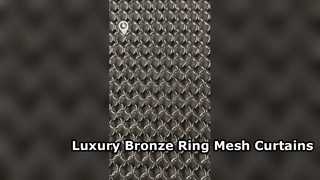 Lưới vòng kim loại thép không gỉ | Rèm Chainmail trang trí kiến ​​trúc
