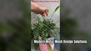 Màn hình mặt tiền trang trí lưới kim loại xoắn ốc