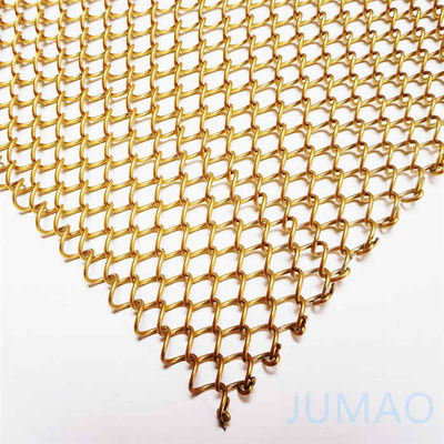 Đồng nhôm kim loại lưới rèm rèm 8mm lỗ tùy chỉnh