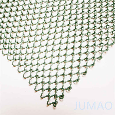 Green Glavanized Stainless Steel Metal Mesh Rides Coil Drapery