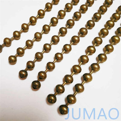 10mm thép kim loại Bead Ball rèm đồng Sheer rèm với hạt vàng