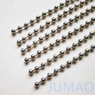 6mm Chromed Metal Ball Bạc Beaded rèm dây chuyền cho cửa sổ ngăn