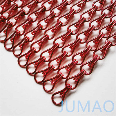 Anodized nhôm chuỗi liên kết cửa rèm màn hình cho thang chia