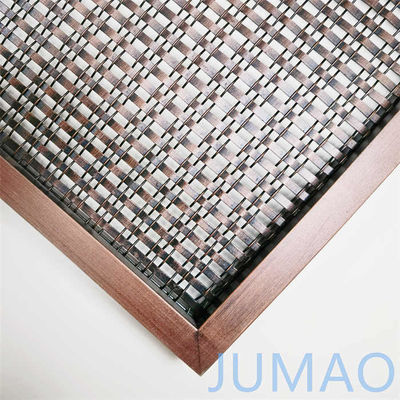 Đồng cổ Crimped Wire Mesh Phòng phân chia màn hình kim loại Văn phòng Nhà