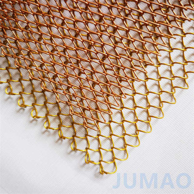 Màu bạc kim cương hình lỗ trang trí rèm lưới Sprial