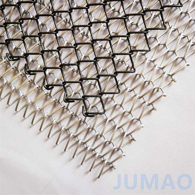 Diamond Mesh Metal Curtain Room Divider Jumao Sprial Thiết kế kim loại trang trí