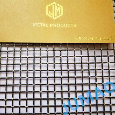 Đèn hoặc Matt bề mặt trang trí thép lưới Crimped dệt