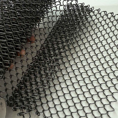 1.0mm Wire Dia Stainless Steel Coiled Mesh Rides cho công nghệ cuộn kéo dài