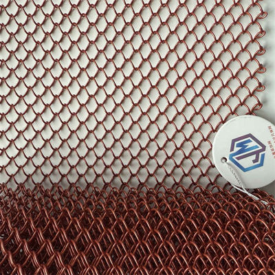 Heavy Duty Metal Chain Link Mesh Chiều rộng tối đa 12 mét Khả năng tùy chỉnh khẩu độ