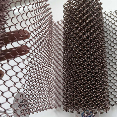 Trần lưới kim loại thép không gỉ kích thước khác nhau 0,8mm đến 3mm cho trần nhà thời trang bền