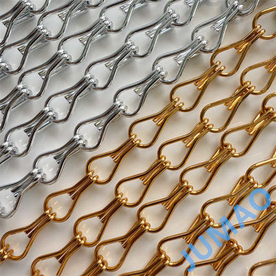 Bảo vệ Mặt trời mặt tiền Tác dụng sáng tạo ấn tượng Kim loại chuỗi phòng phân vùng