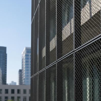 Black Mesh Cladding Panels Màn hình dây kiến trúc