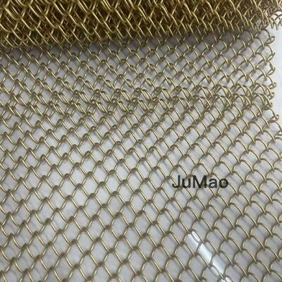 Air Permeability Metal Mesh Curtains Architectural Decorative Drapery