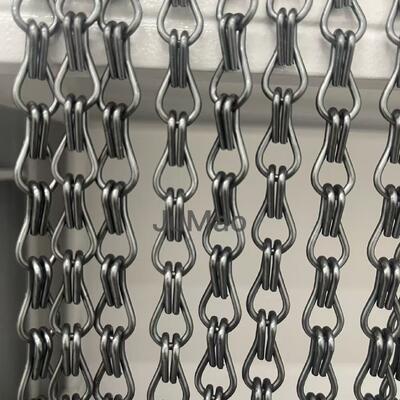 Tấm rèm dây chuyền nhôm Tấm rèm dây chuyền kim loại Tấm rèm chống nhiệt độ -40 đến 200 độ C Được thiết kế để phù hợp với không gian