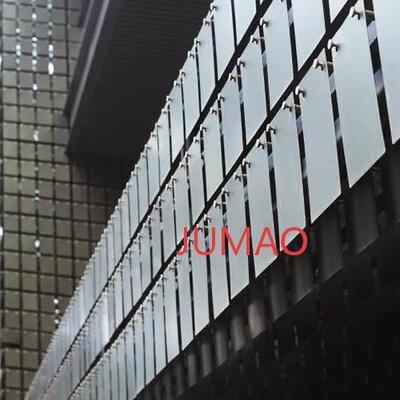 Rèm gió Kinetic Lưới kiến ​​​​trúc Gió di chuyển tường mặt tiền Lưới kim loại